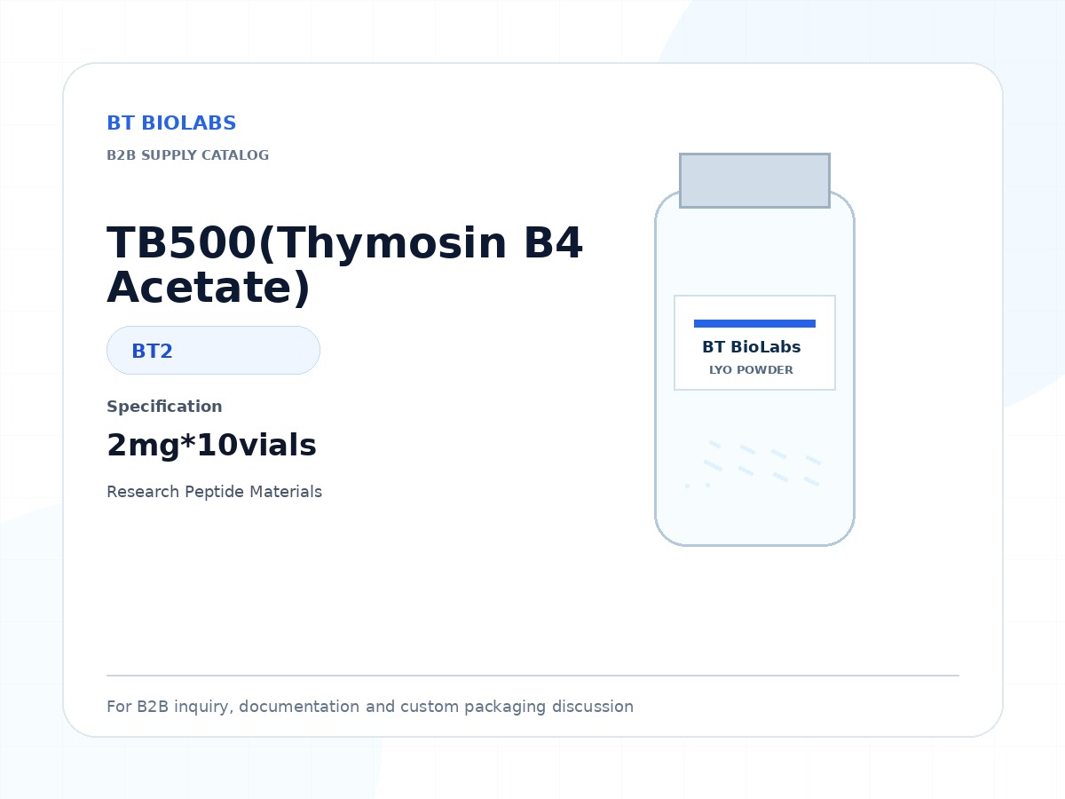 TB500(Thymosin B4 Acetate) 2mg*10vials product image