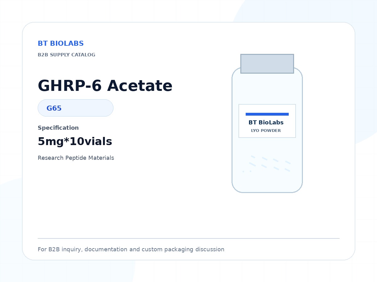 GHRP-6 Acetate 5mg*10vials product image