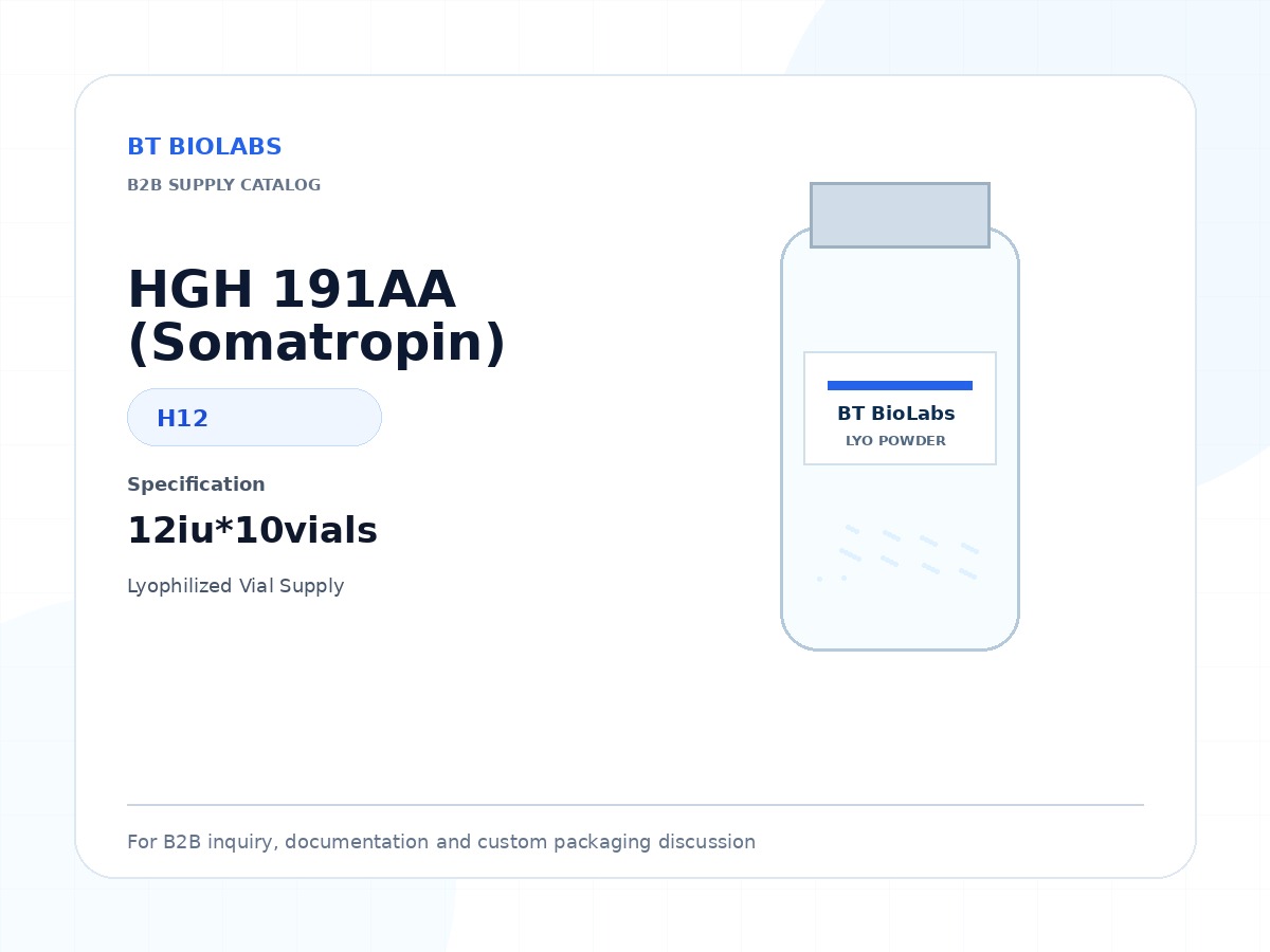 HGH 191AA (Somatropin) 12iu*10vials product image