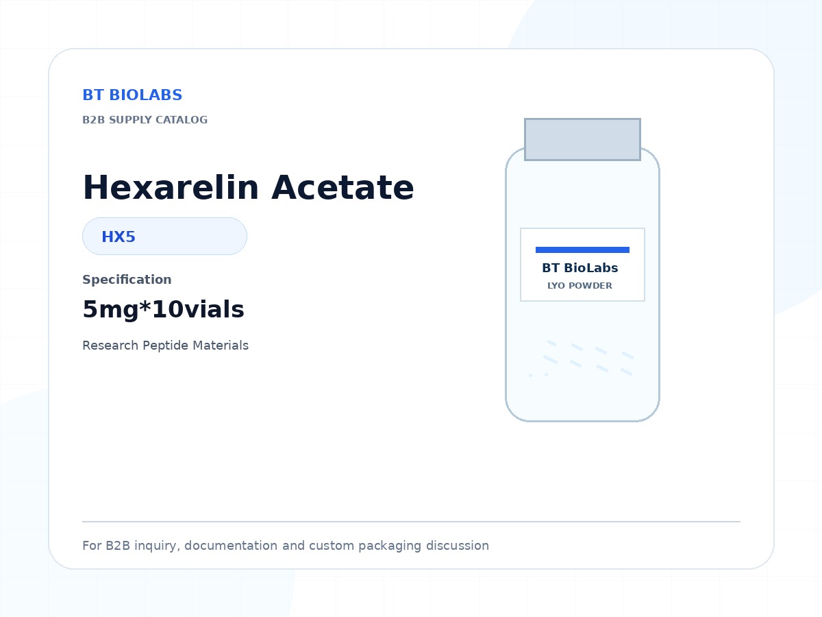 Hexarelin Acetate 5mg*10vials product image