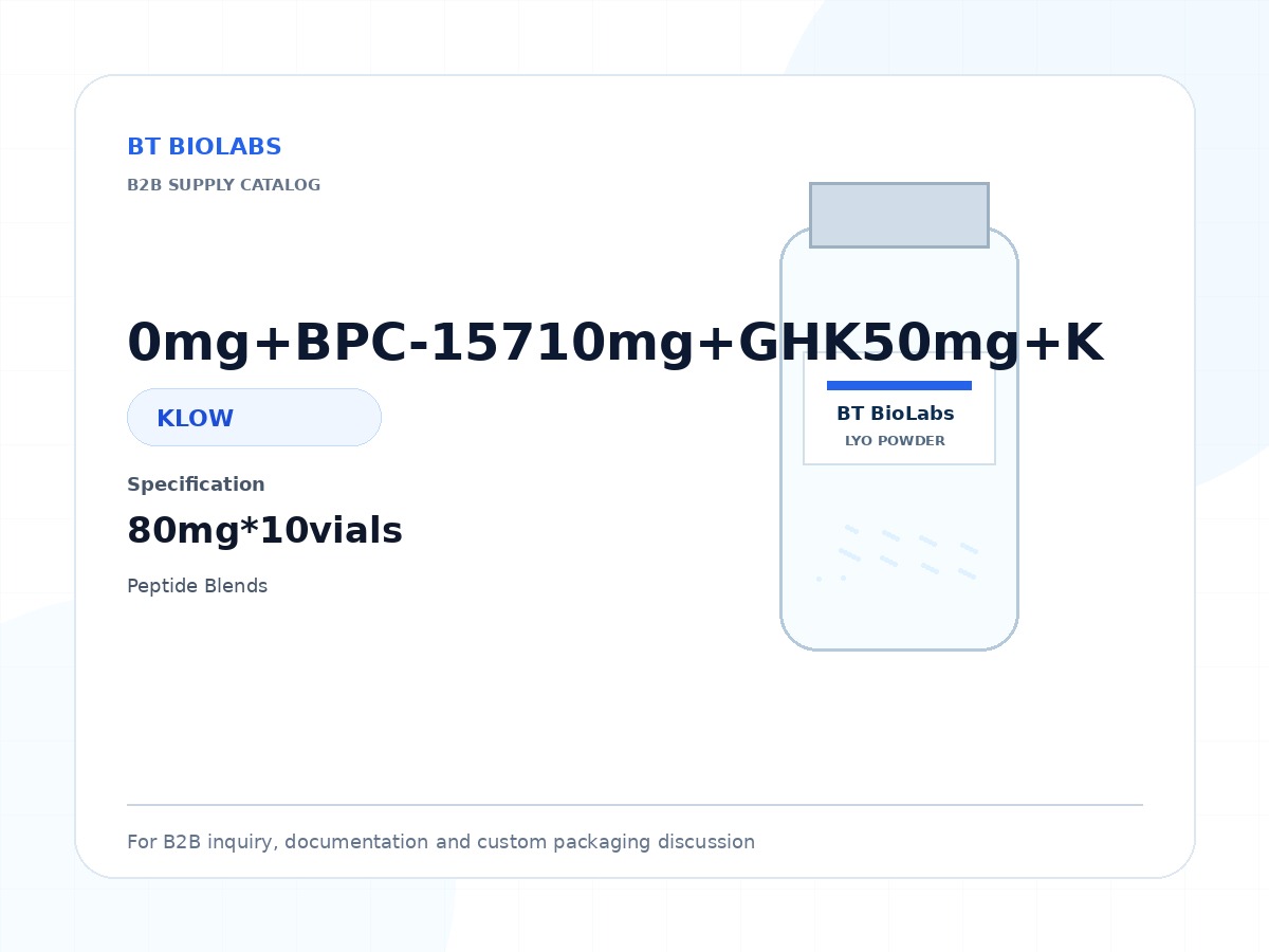 0mg+BPC-15710mg+GHK50mg+K 80mg*10vials product image