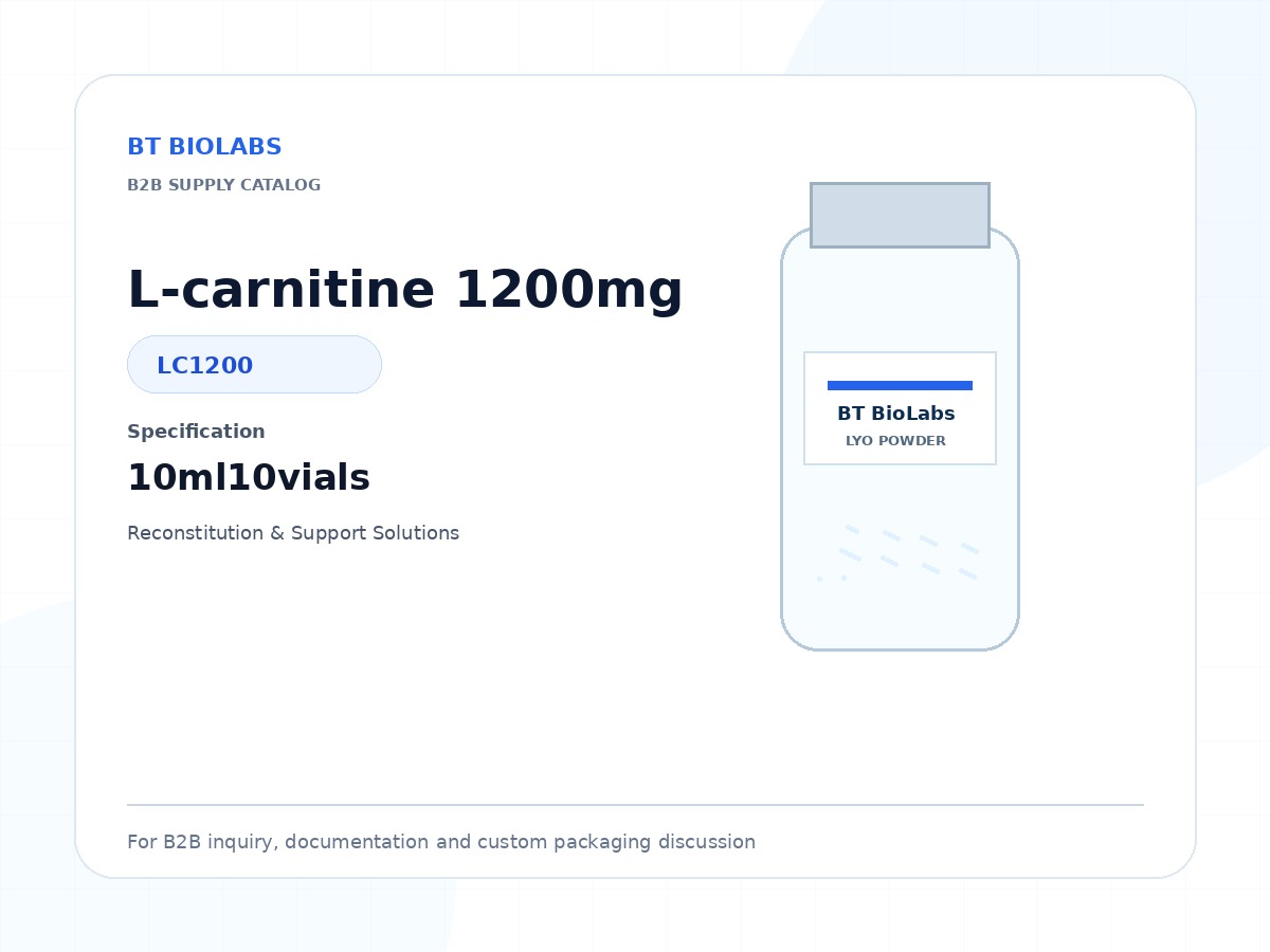 L-carnitine 1200mg 10ml10vials product image