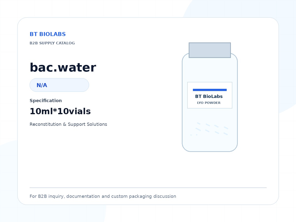bac.water 10ml*10vials product image